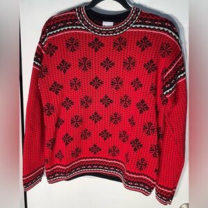 Women’s Hanna Andersson Fair Isle Nordic Crewneck Sweater XS Extra Small Flakes